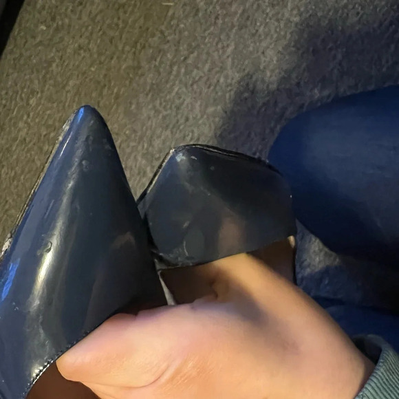 Valentino Blue Stud Heels, size 38.5 - Picture 14 of 15